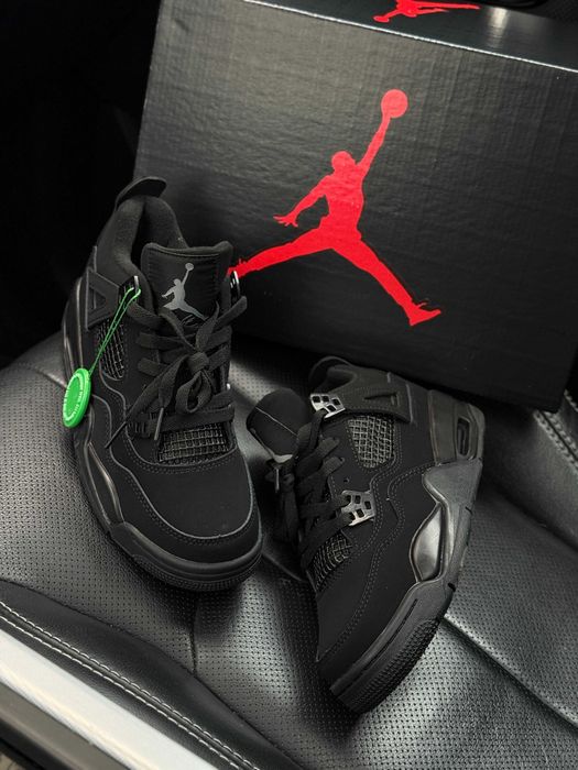 Мужские кроссовки Nike Air Jordan 4 "Black Cat" & 0124. Размеры 40-45