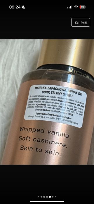 3x mgiełka Victoria’s secret bare