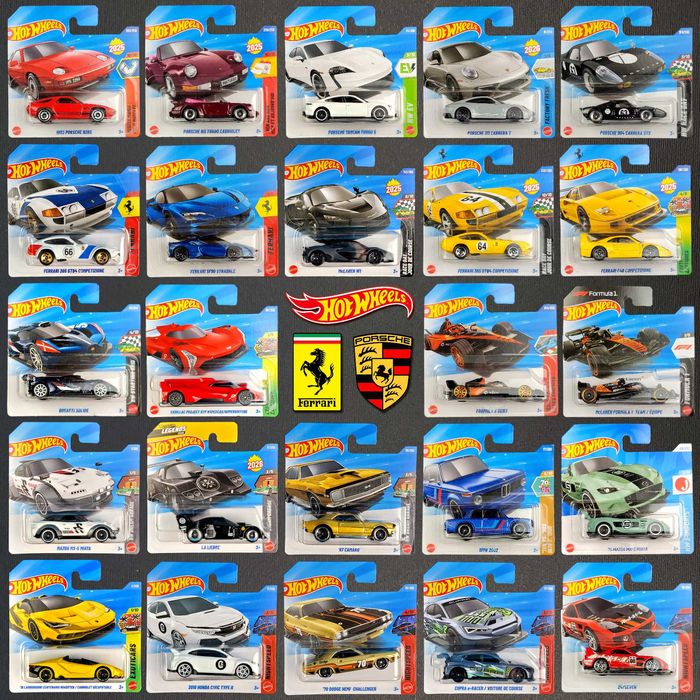 New 26.02! Хот Вілс 1:64 Hot Wheels Ferrari, Porsche, BMW, Zamac, USA