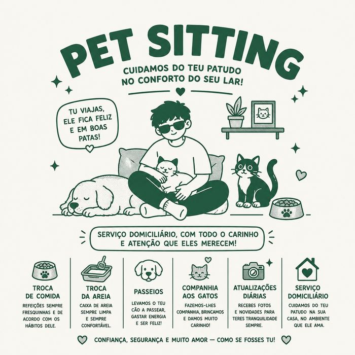 Serviços de Pet sitting e Pet Walking