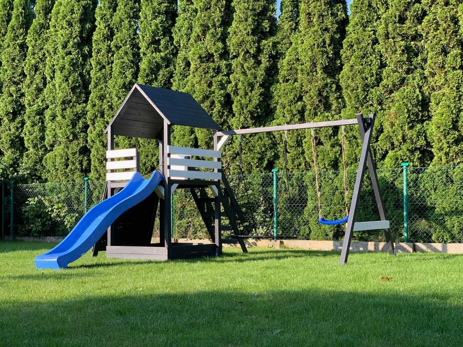 PROMOCJA - Plac zabaw - Gaja - Drewniany - Domek - Zjeżdżalnia