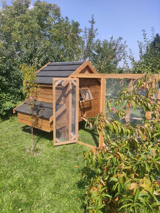 Kurnik dla kur XXL 14-18 kur,kaczek, deska, sosna, jodła ,Ocieplony !