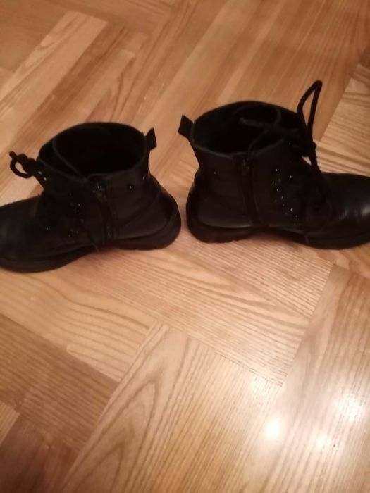 Kozaki dziewczęce czarne Lasocki z dżetami