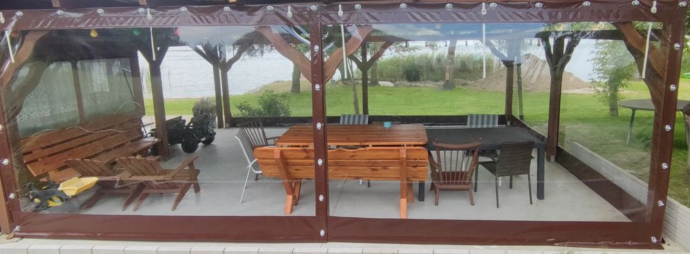 Osłona Zabudowa Tarasu Altanki Całoroczna Plandeka Na Wymiar Zamki