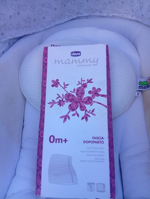 Alcofa da Chicco com almofada e Faixa pós parto