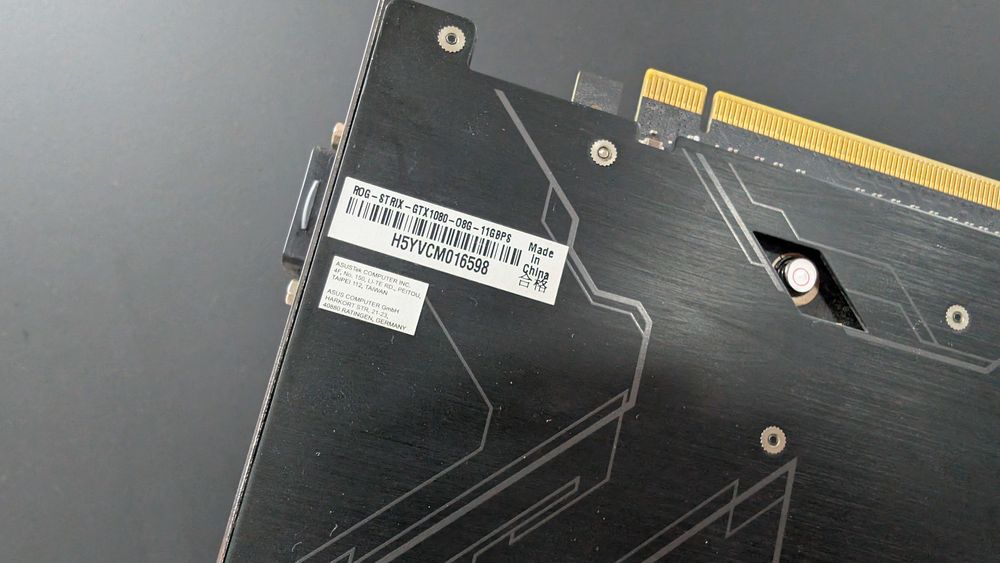 Відеокарта asus rog strix 1080 8gb | чудовий стан