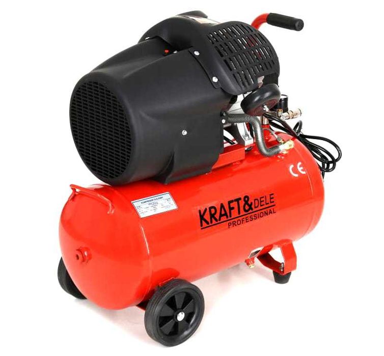 KRAFT&DELE Kompresor Olejowy 50l Sprężarka 2 Tłoki 230v 3kw KD1484