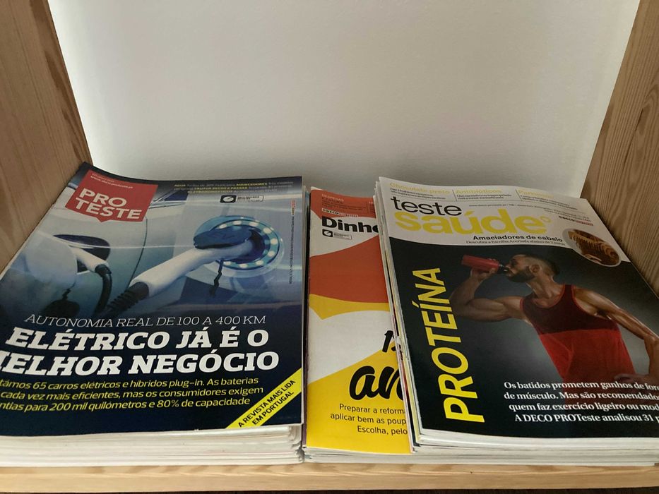 41 revistas Pro Teste, Teste Saúde e Dinheiro & Direitos