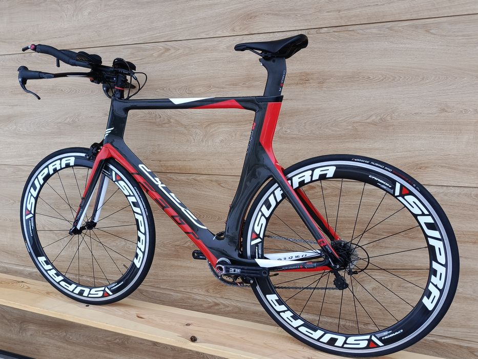 Rower czasowy Felt B14 carbon Ultegra Rotor koła Supra RC58 61cm tt!