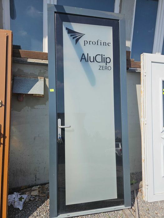 NOWE DRZWI Zewnętrzne Aluminiowe Wejściowe Przeszklone 100x250cm
