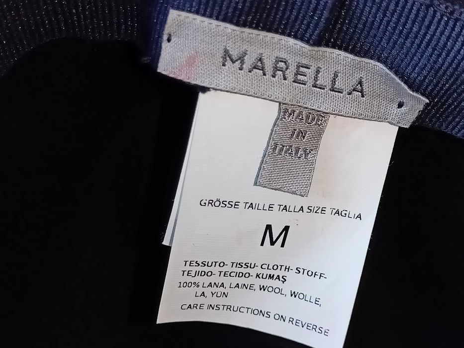 Max Mara kobiecy flauszowy kapelusz z kokardą M