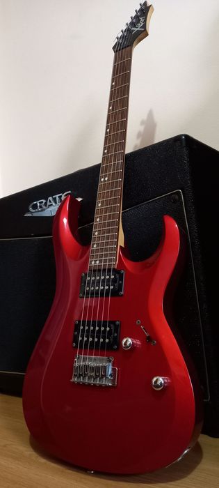 Amplificador Crate 120W Double Speaker + Guitarra Cort X2 Candy Red