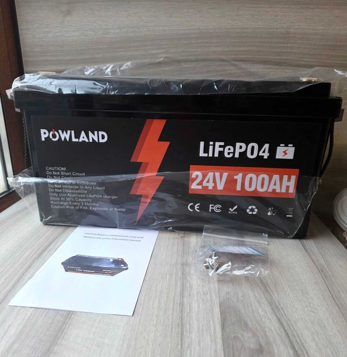 Новые LiFe Po 4 аккумуляторы 12v / 24v 100Ah  Powland
