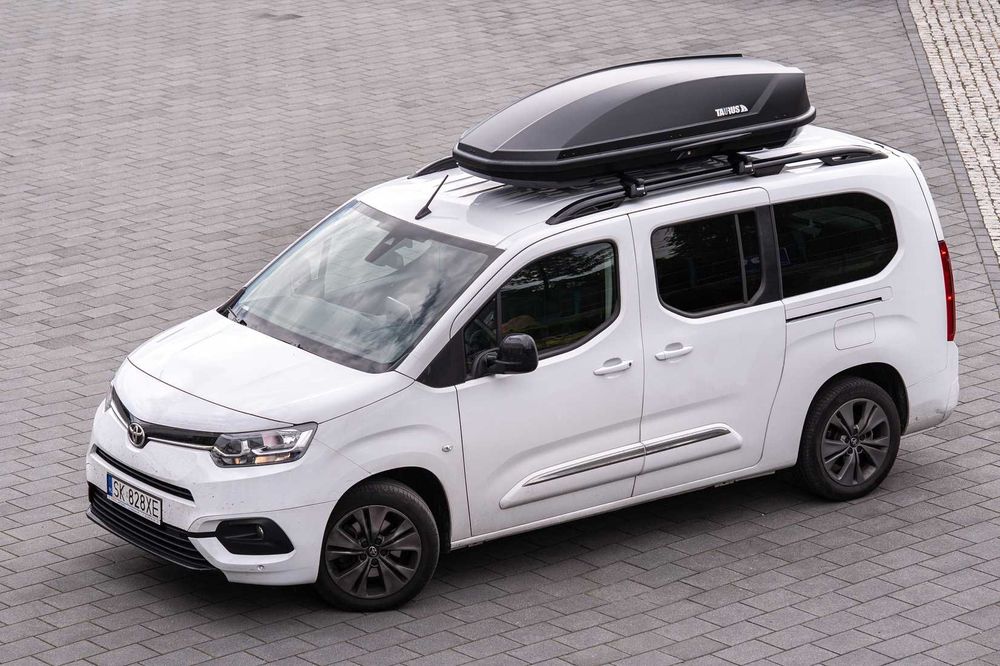 Mega mocny box dachowy Taurus Adventure 480 czarny matowy karbon NEW