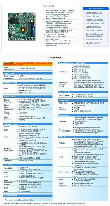Serwer Supermicro Thomas Krenn SR105 Silent Xeon 3,1/8/500 FV23%