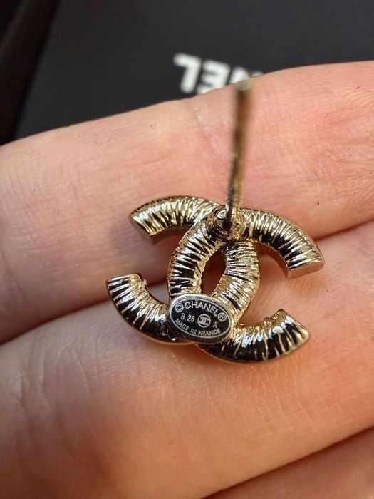 Сережки Chanel маленькі в камінцях