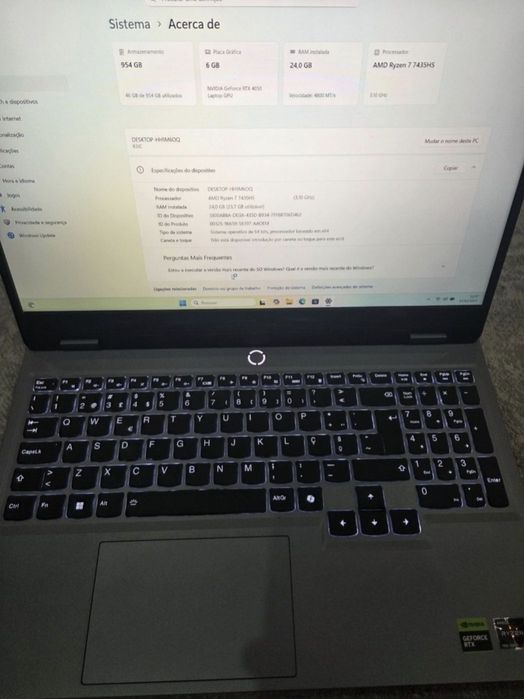 lenovo loq-ryzen 7/rtx 4050/24gb ram/144hz/1 tb ssd