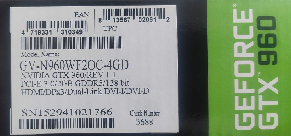GeForce GTX 960 4GB Windforce
