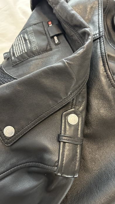 Blusao motard em pele