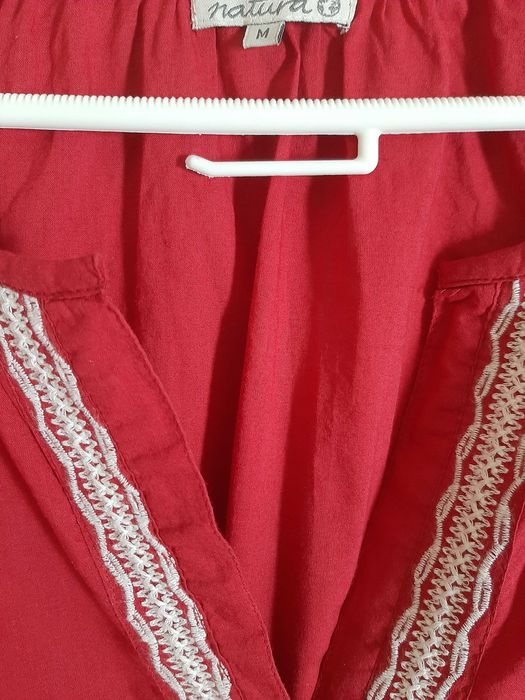 Vestido Natura bordado