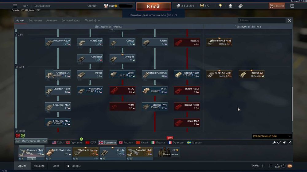 Аккаунт War Thunder