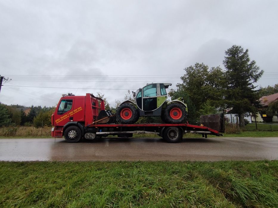 Holowanie Transport Busy Traktory Wózki widłowe laweta koparki ładowar