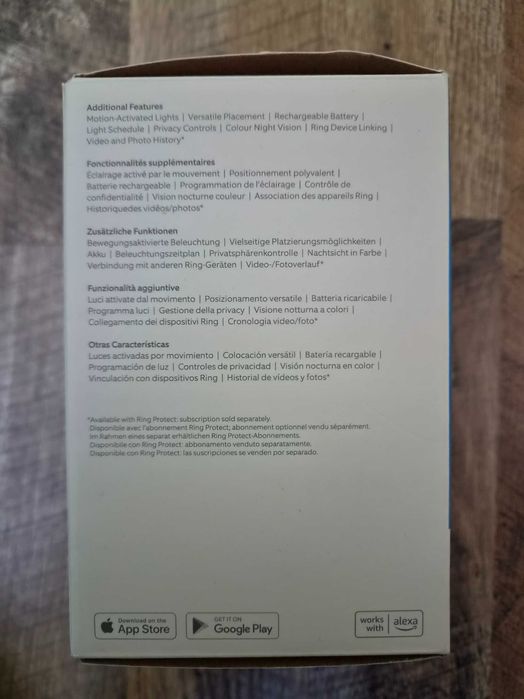 Ring Spotlight Cam Plus Battery – kamera zewnętrzna, nowa