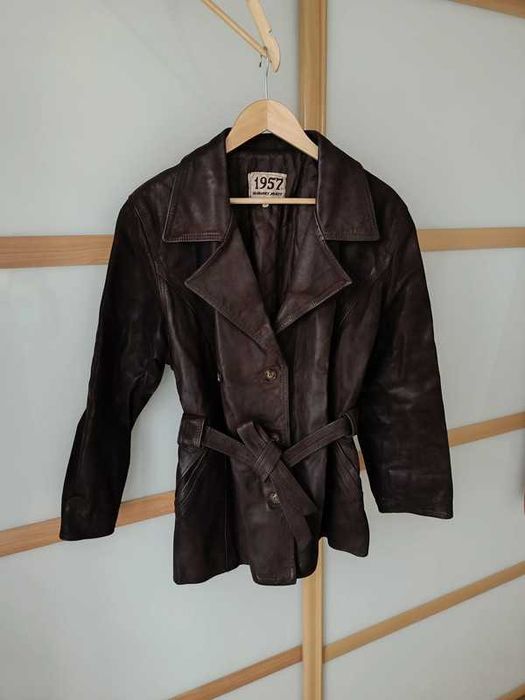 Skórzana kurtka ramoneska 1957 roz L-XL real leather