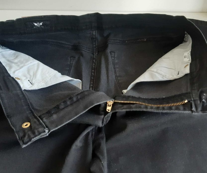 Calças Ganga Senhora Pretas More Blue Jeans Novas 44