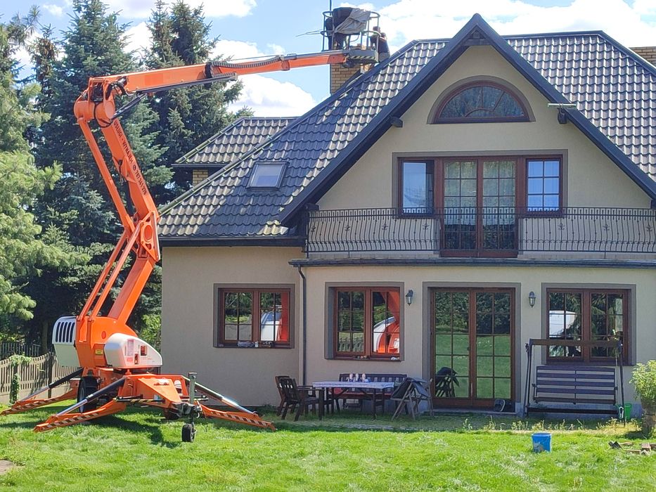 Wynajem podnośnika Wieluń koszowego  zwyżka usługi