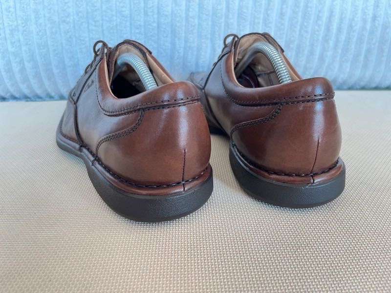 Clarks Leather derby półbuty męskie 43/44