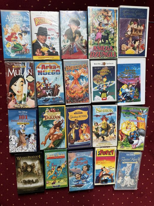 Kolekcja VHS i DVD bajki, gry i filmy - sprzedaje całość!