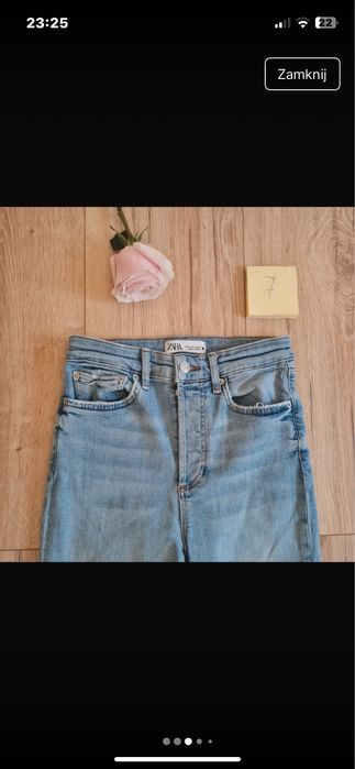 Spodnie damskie jeansy Zara r.xs nowe