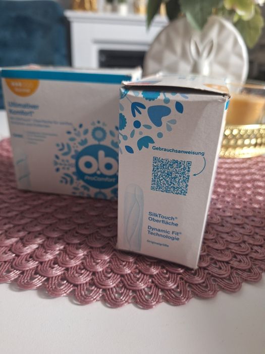 Dwa opakowania tamponów OB NORMAL