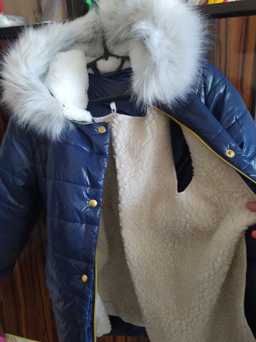 Зимовий плащик для дівчат 122 розмір