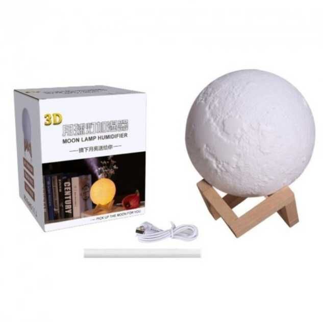 3D Moon Lamp 15 см | Акумуляторний нічник Місяць USB