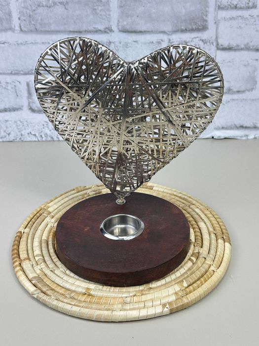 Dekoracja Lampion Serce Duże Metal