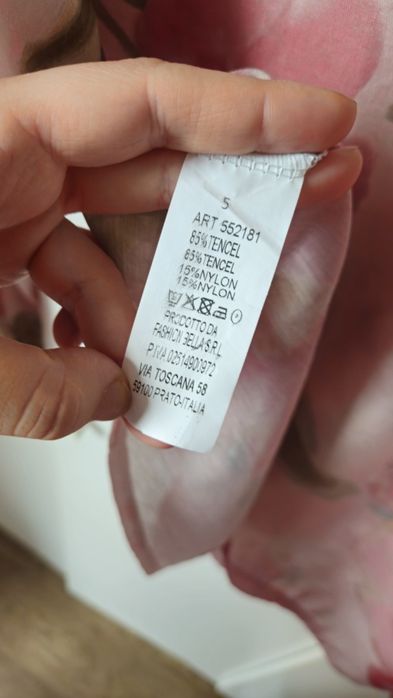 Letnia koszula w róże New Collection tencel