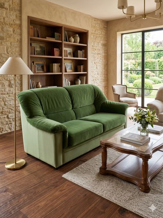 Conjunto de 3 sofas com mesa de centro