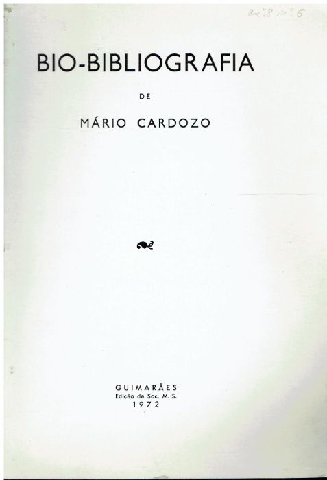 11087 Bio-bibliography of Mário Cardoso.