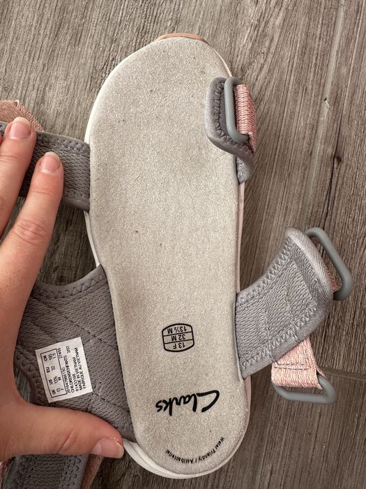Sportowe sandały na rzepy Clarks EXPO Sea 32 21cm
