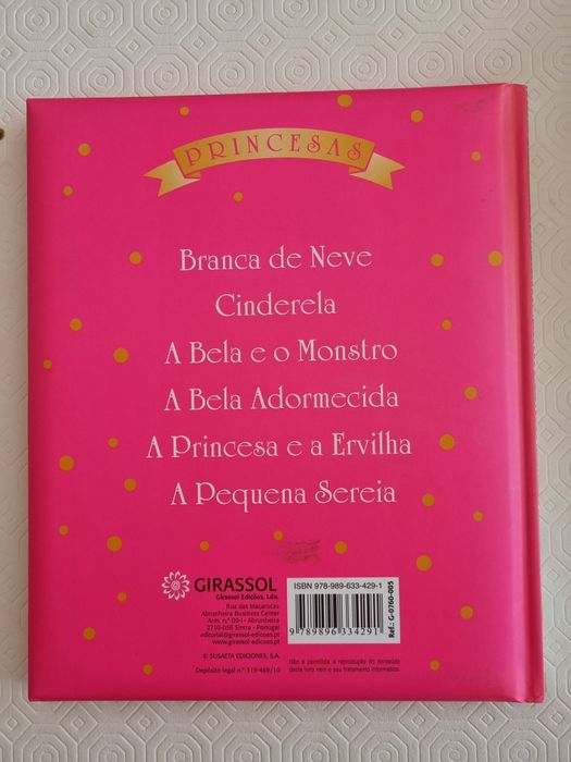 Livro A Princesa e a Ervilha da coleção Princesas