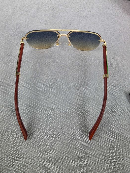 Komplet okulary przeciwsłoneczne Cartier męskie pudełko premium