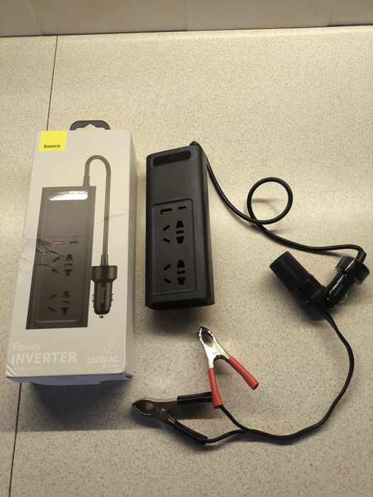 Зарядка Baseus, инвертор Baseus 150Вт