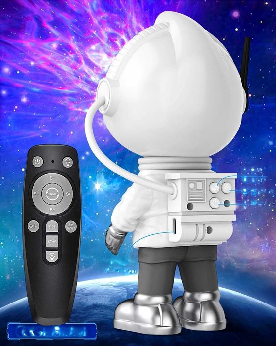 Projektor Gwiazd Astronauta z Pilotem i Timerem do Sypialni