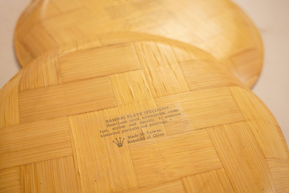 Pratos chineses em Bambu