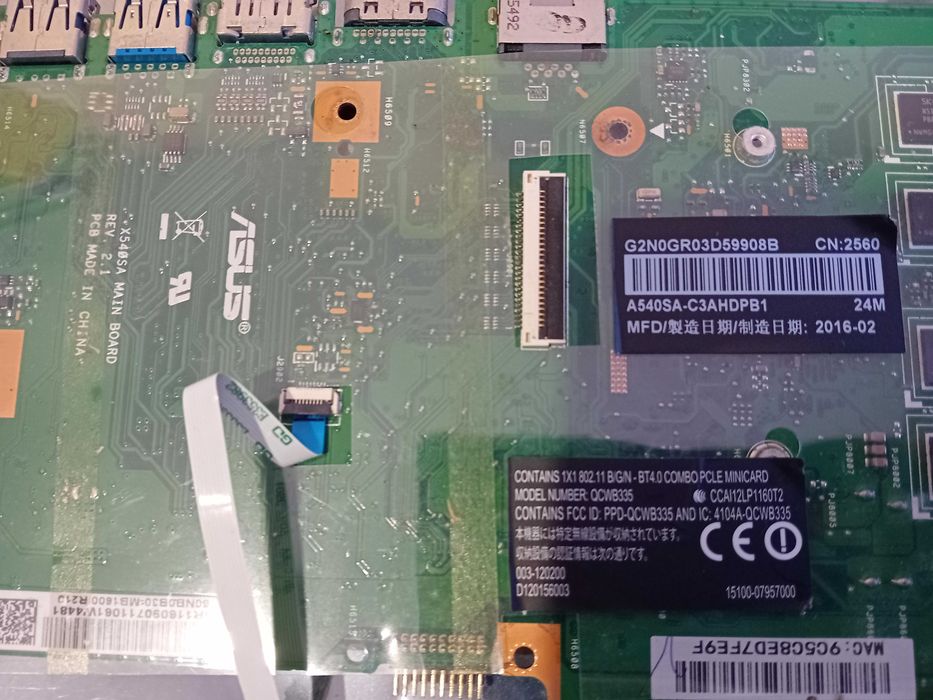 Placa Mae   ASUS - A540S