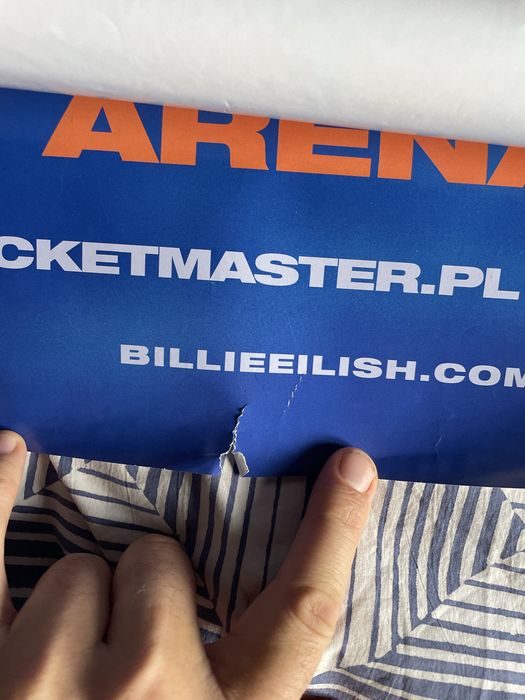 Plakat Billie Eilish koncert poster krakow na prezent