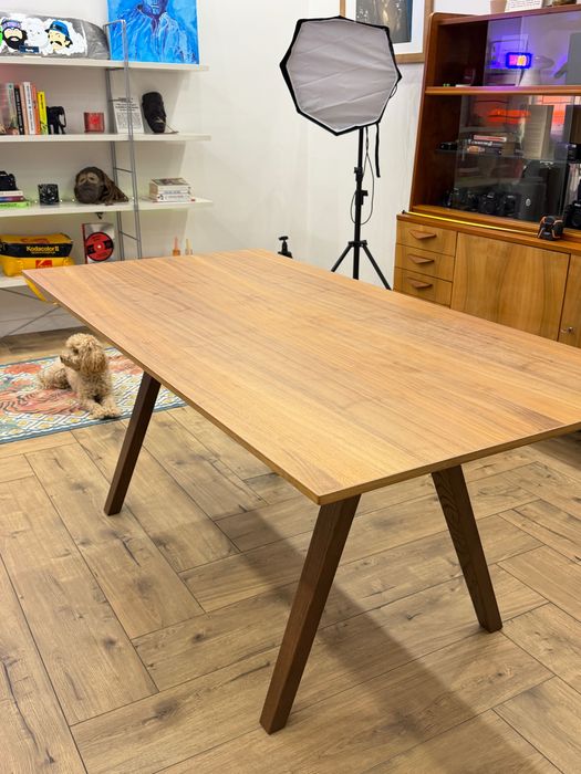 Stół Ikea z krzesłami vintage