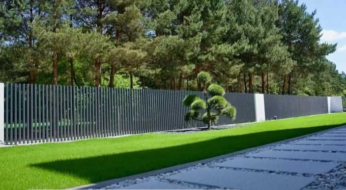 Ogrodzenie grzebieniowe PREMIUM nowoczesne profile palisada pionowa